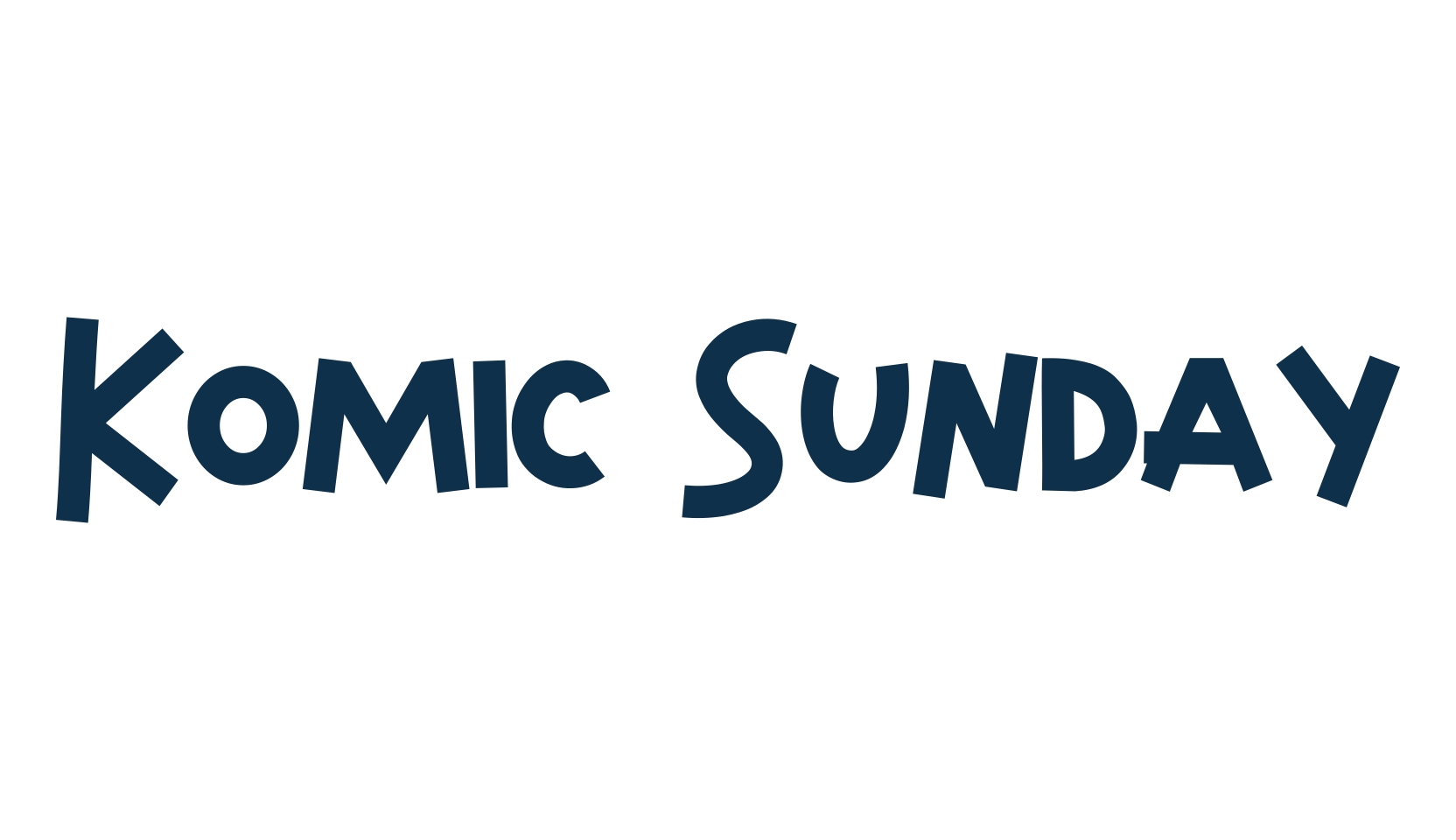 Komic Sunday, cartoon font preview
