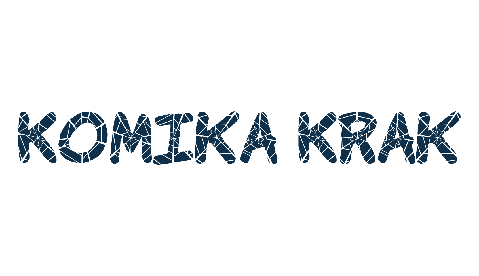 Komika Krak, cartoon font preview
