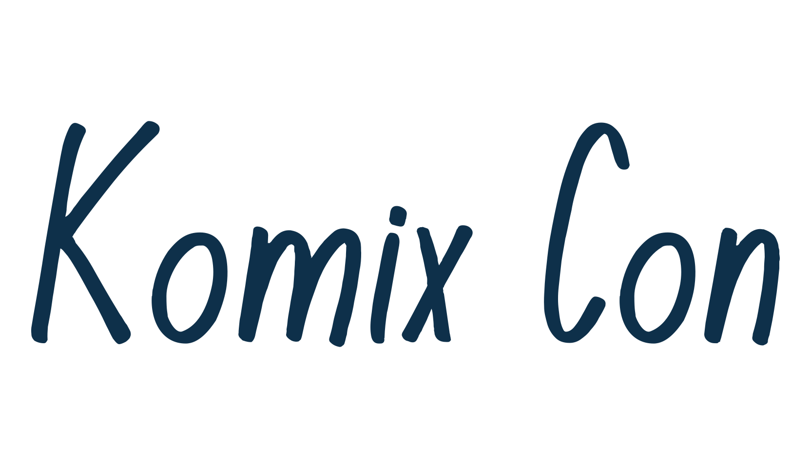 Komix Con, handwriting font preview