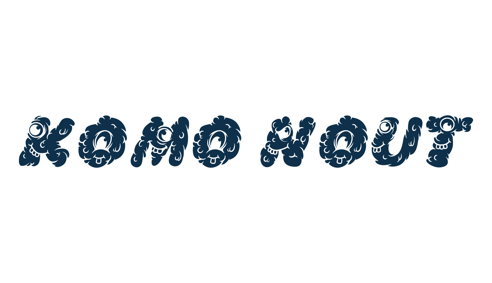 Komo Nout, display market font preview