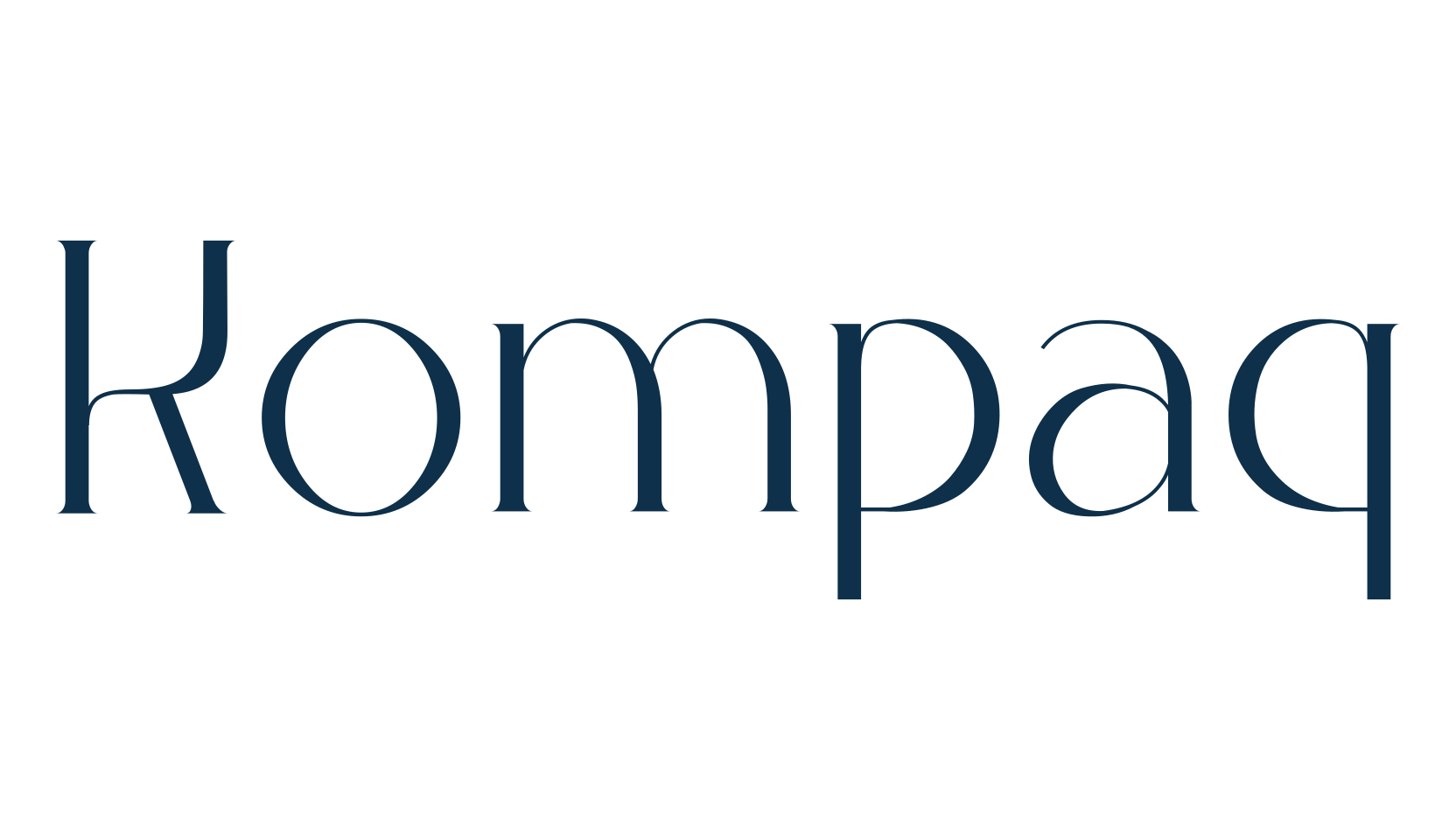 Kompaq, serif font preview