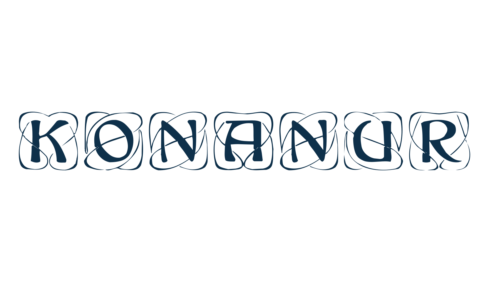 Konanur, fancy initials decorative font preview