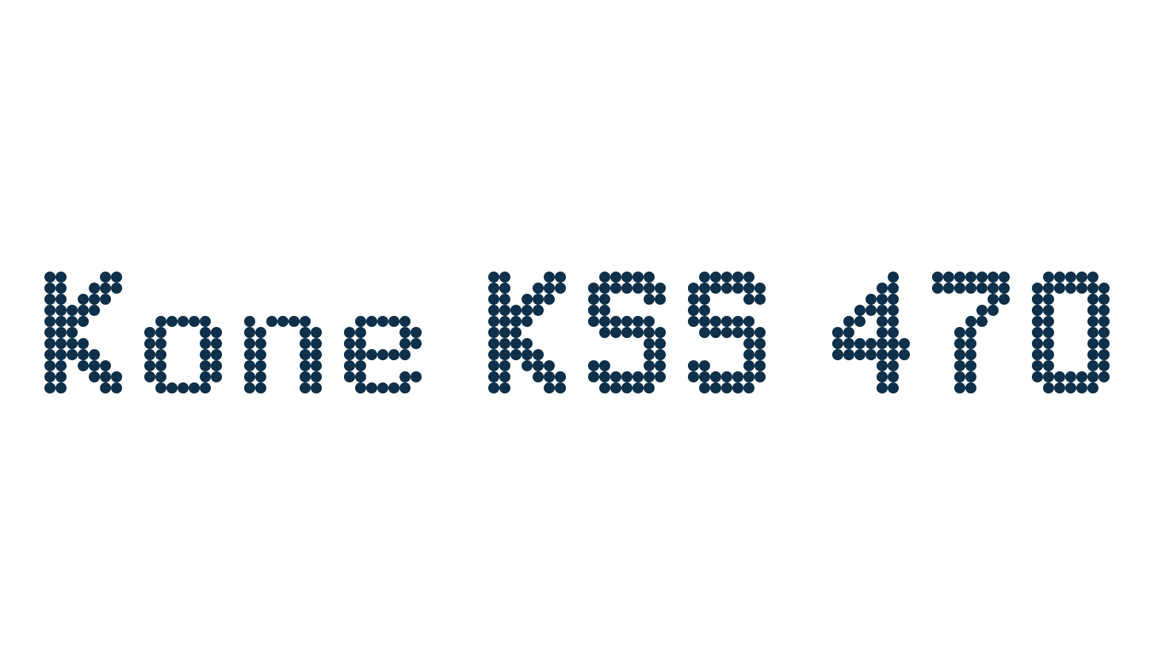 Kone KSS 470, lcd font preview