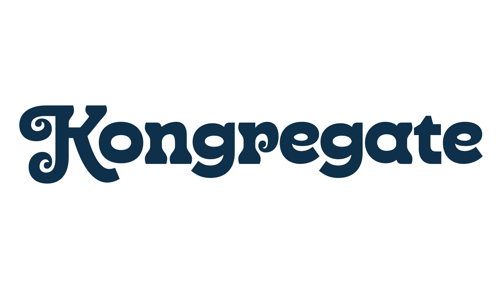 Kongregate, fancy groovy decorative font preview