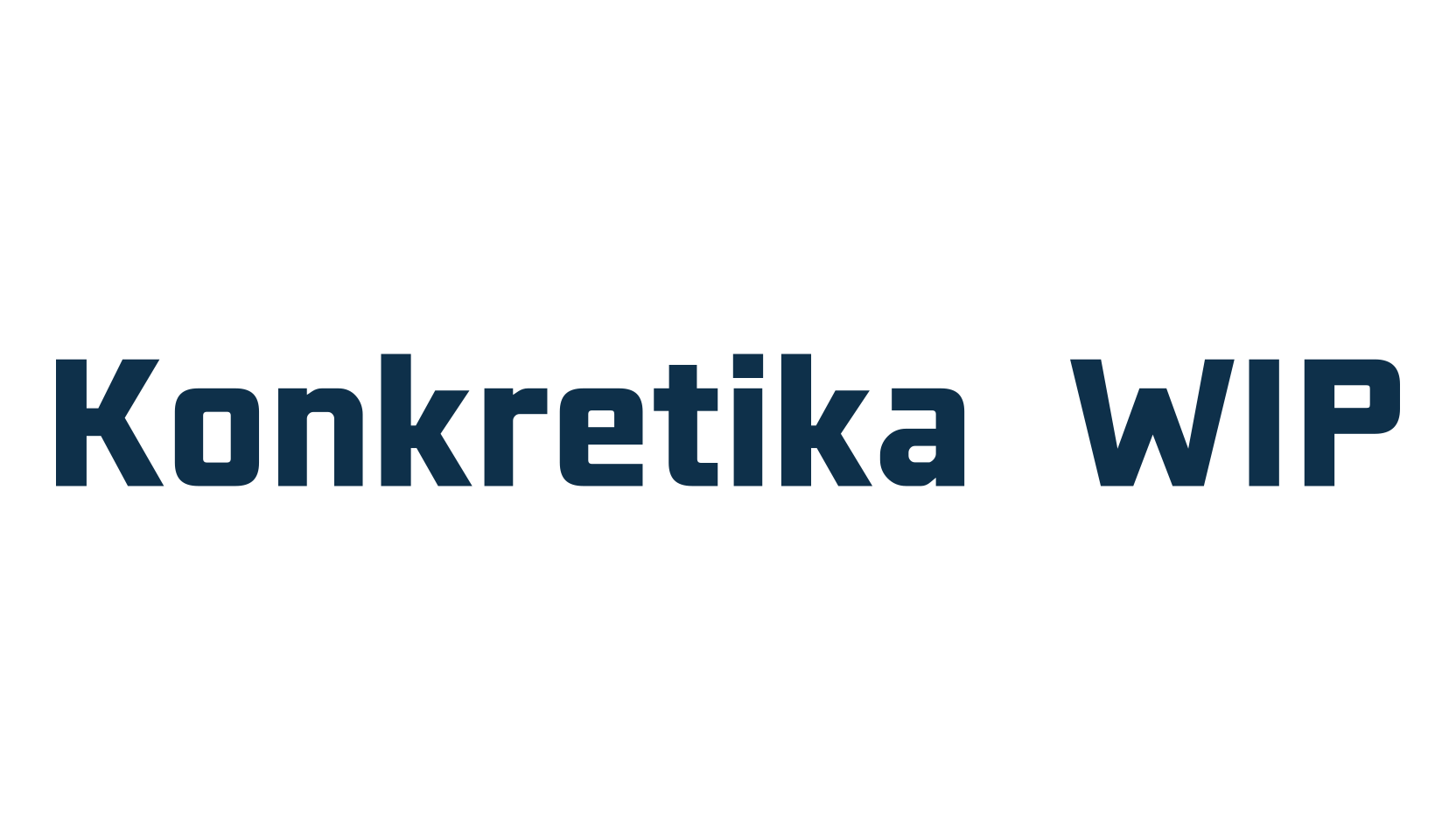 Konkretika WIP, sans serif font preview