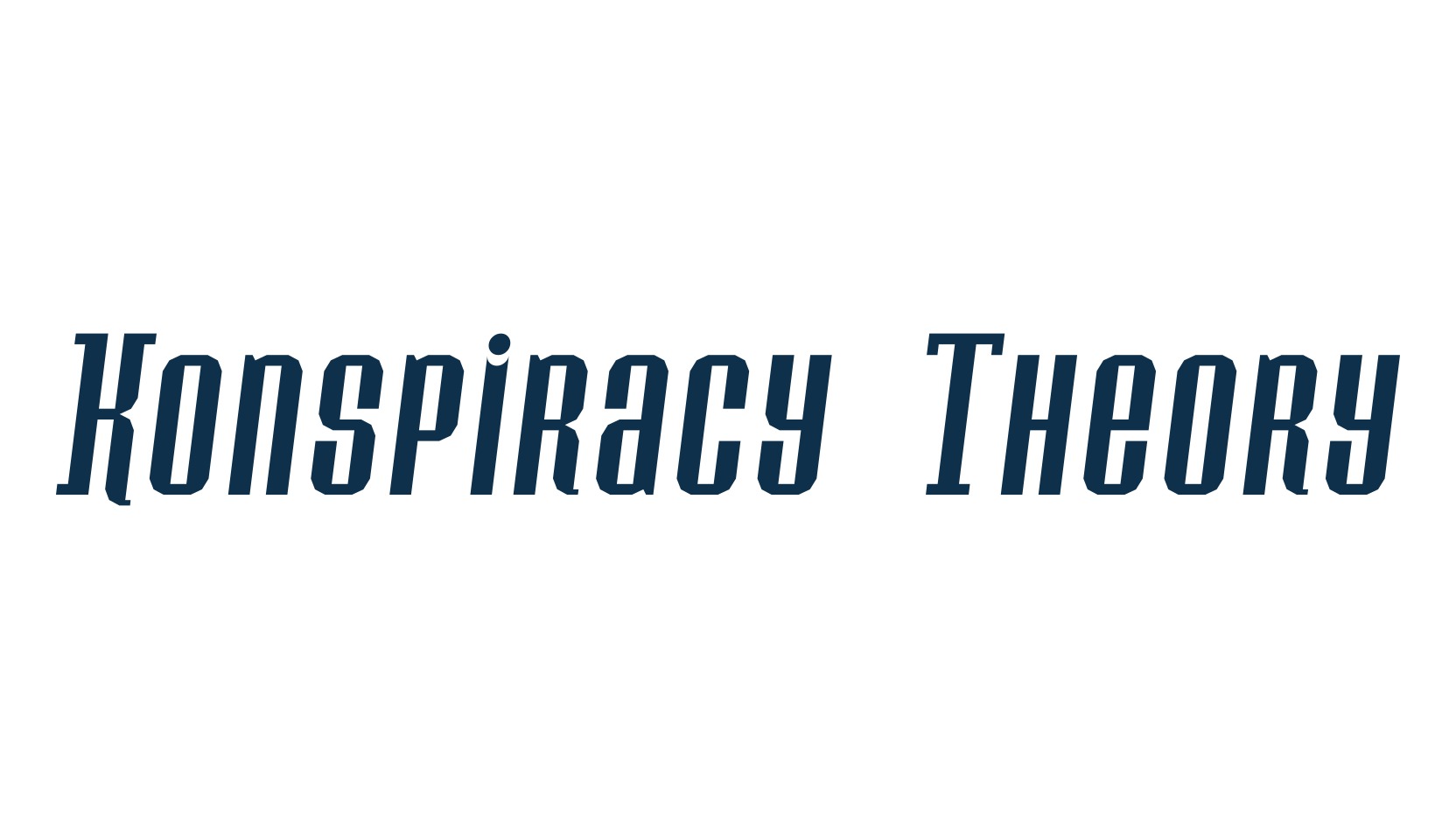 Konspiracy Theory, foreign look russian font preview