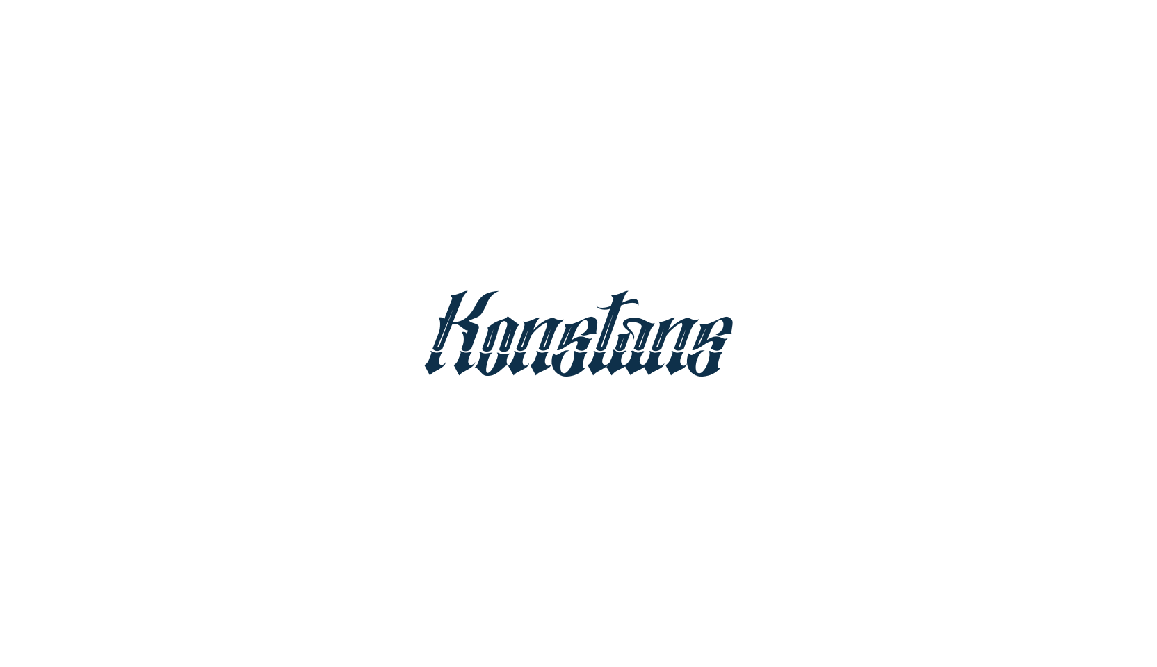 Konstans, gothic modern font preview