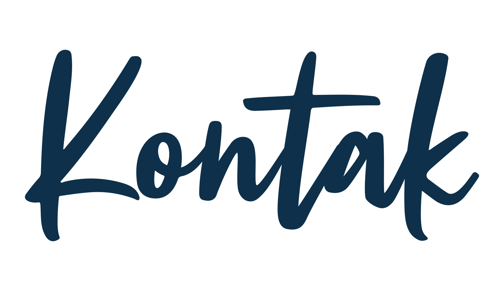Kontak, handwriting font preview