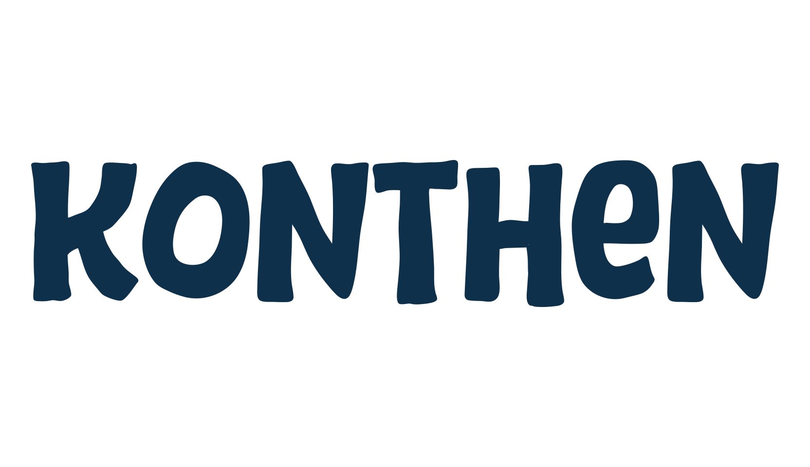 Konthen, fancy cartoon decorative font preview