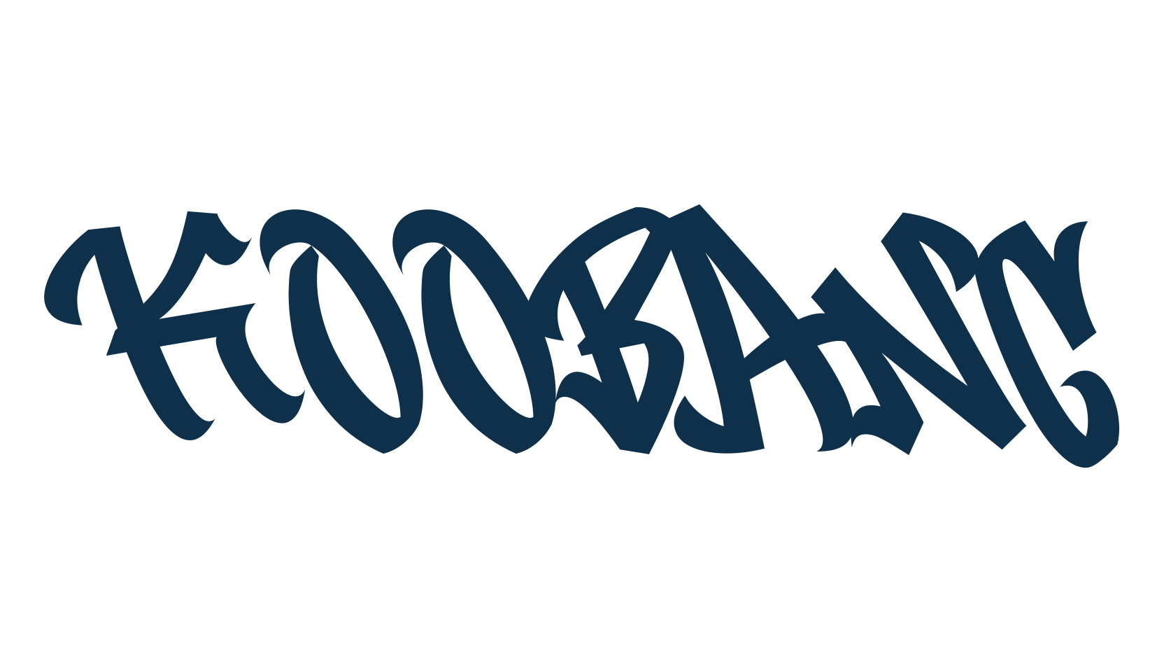 Koobang, graffiti font preview