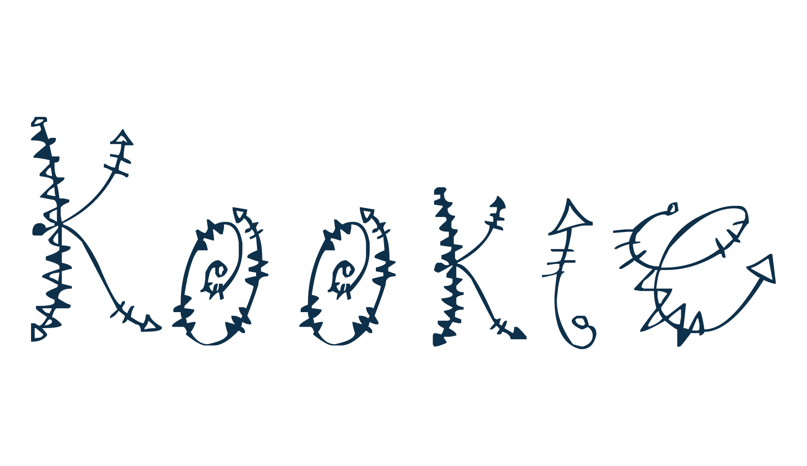 Kookie, decorative font preview
