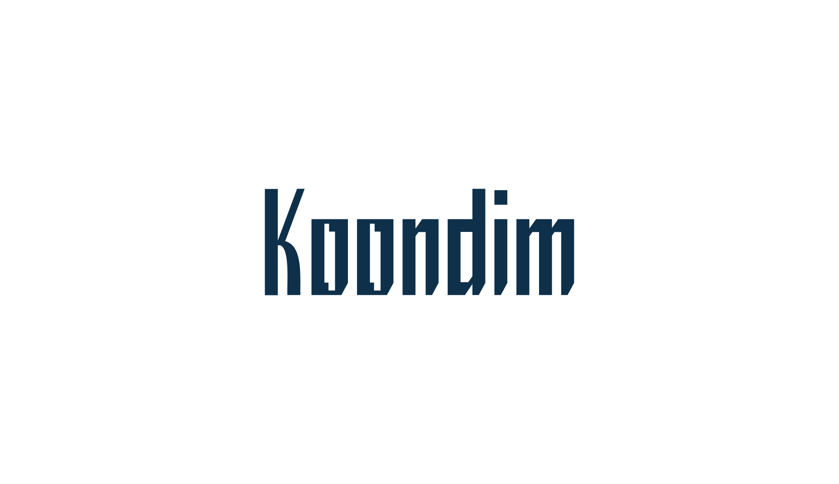Koondim, retro font preview