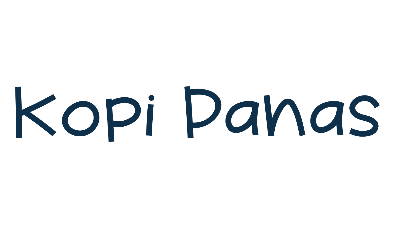 Kopi Panas, cartoon font preview