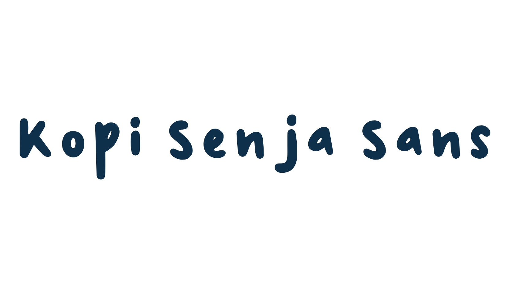 Kopi Senja Sans, handwriting font preview