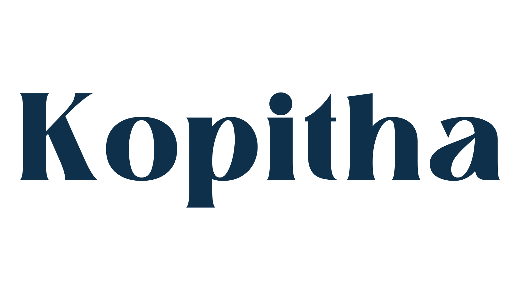 Kopitha, serif font preview