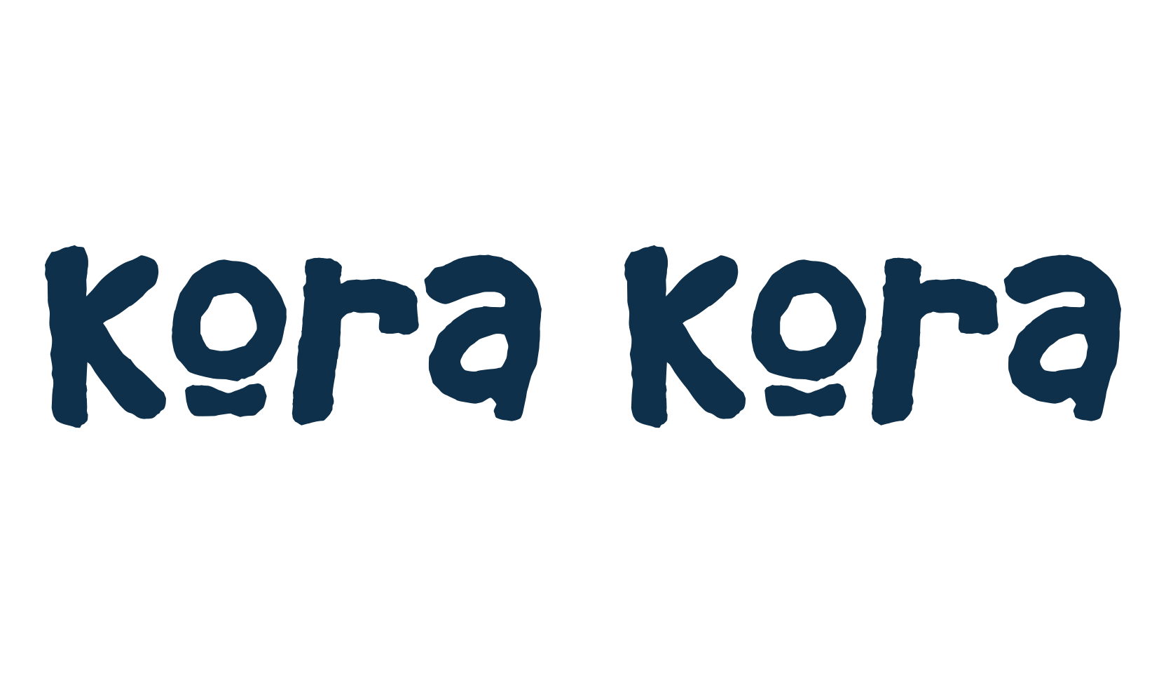 Kora Kora, fancy various decorative script calligraphy font preview