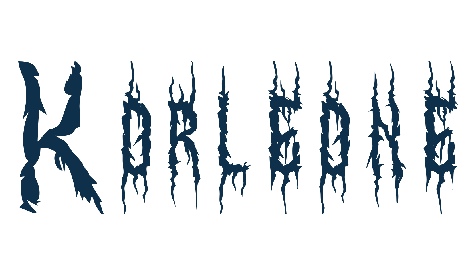 Korleone, holiday halloween fancy decorative horror font preview