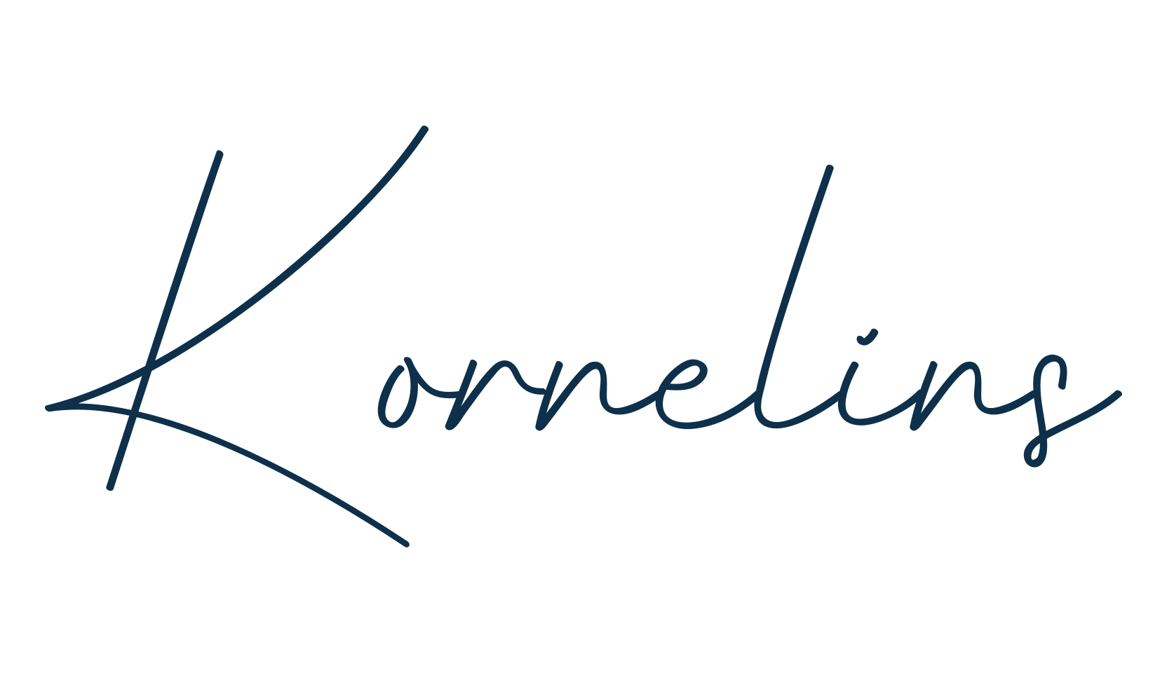 Kornelins, script handwritten fancy decorative calligraphy font preview