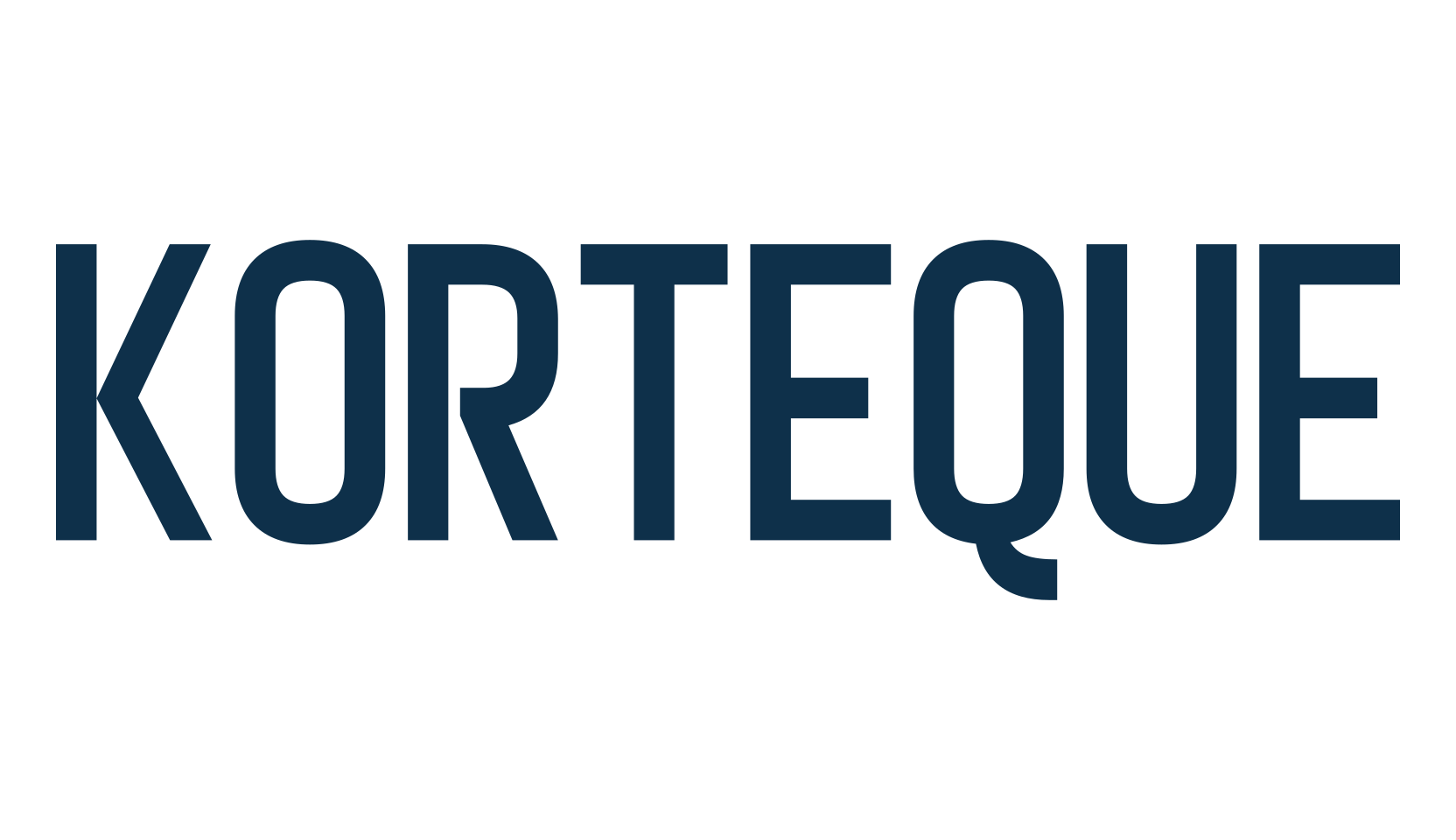 Korteque, basic sans serif font preview