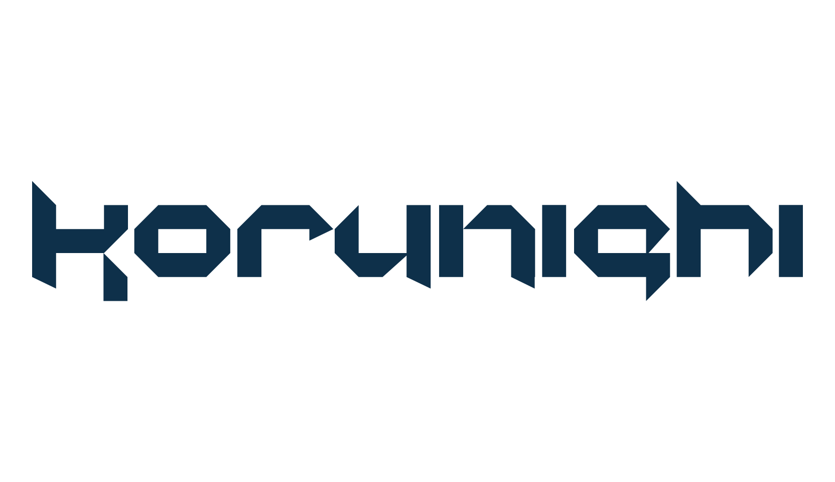 Korunishi, fancy various techno sci-fi font preview