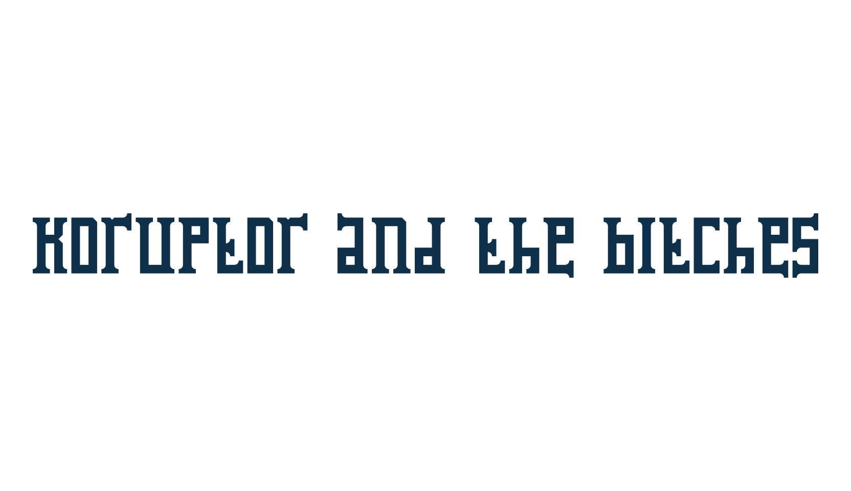 Koruptor and the Bitches, foreign look russian font preview