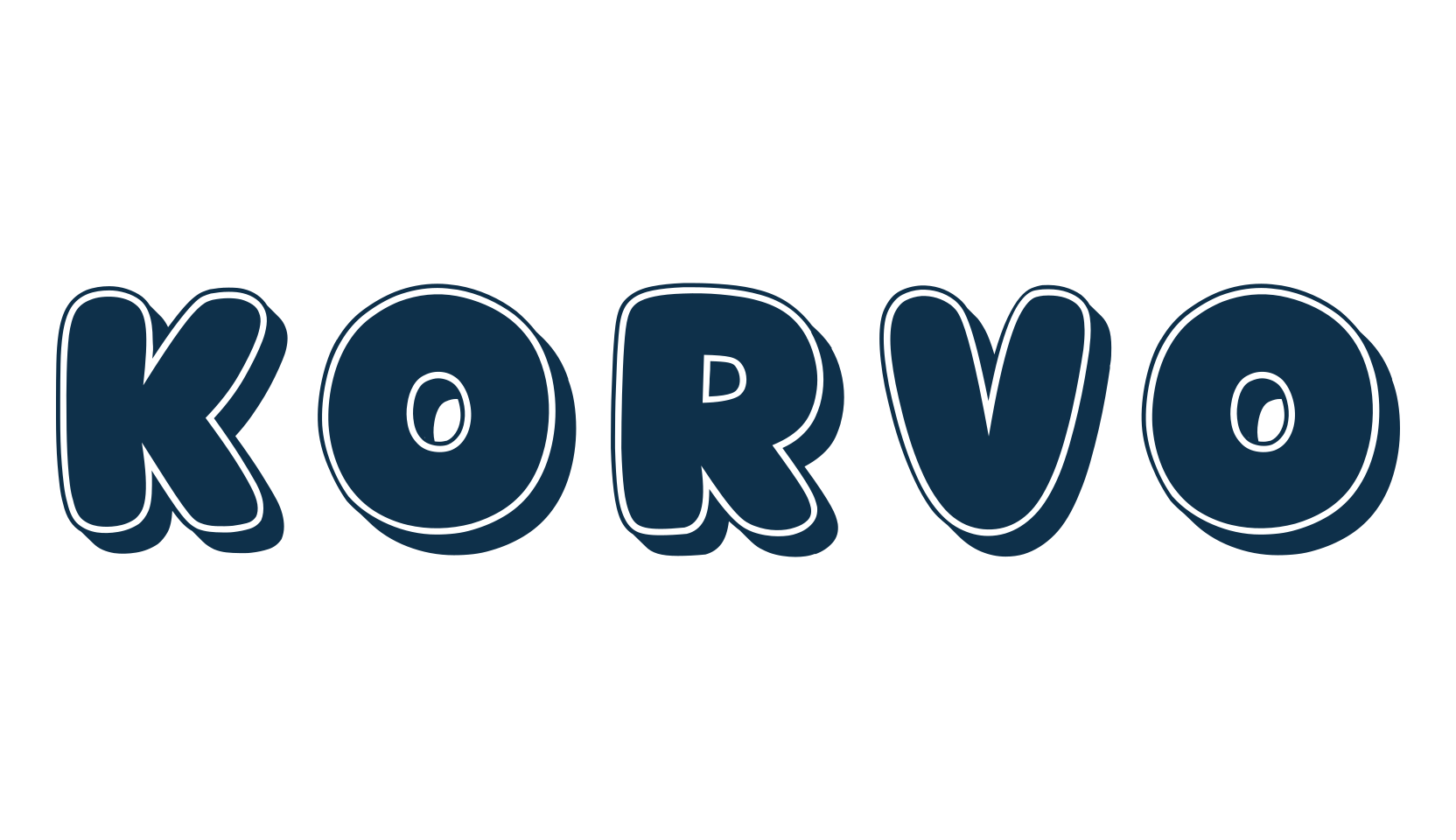 Korvo, fancy cartoon decorative font preview