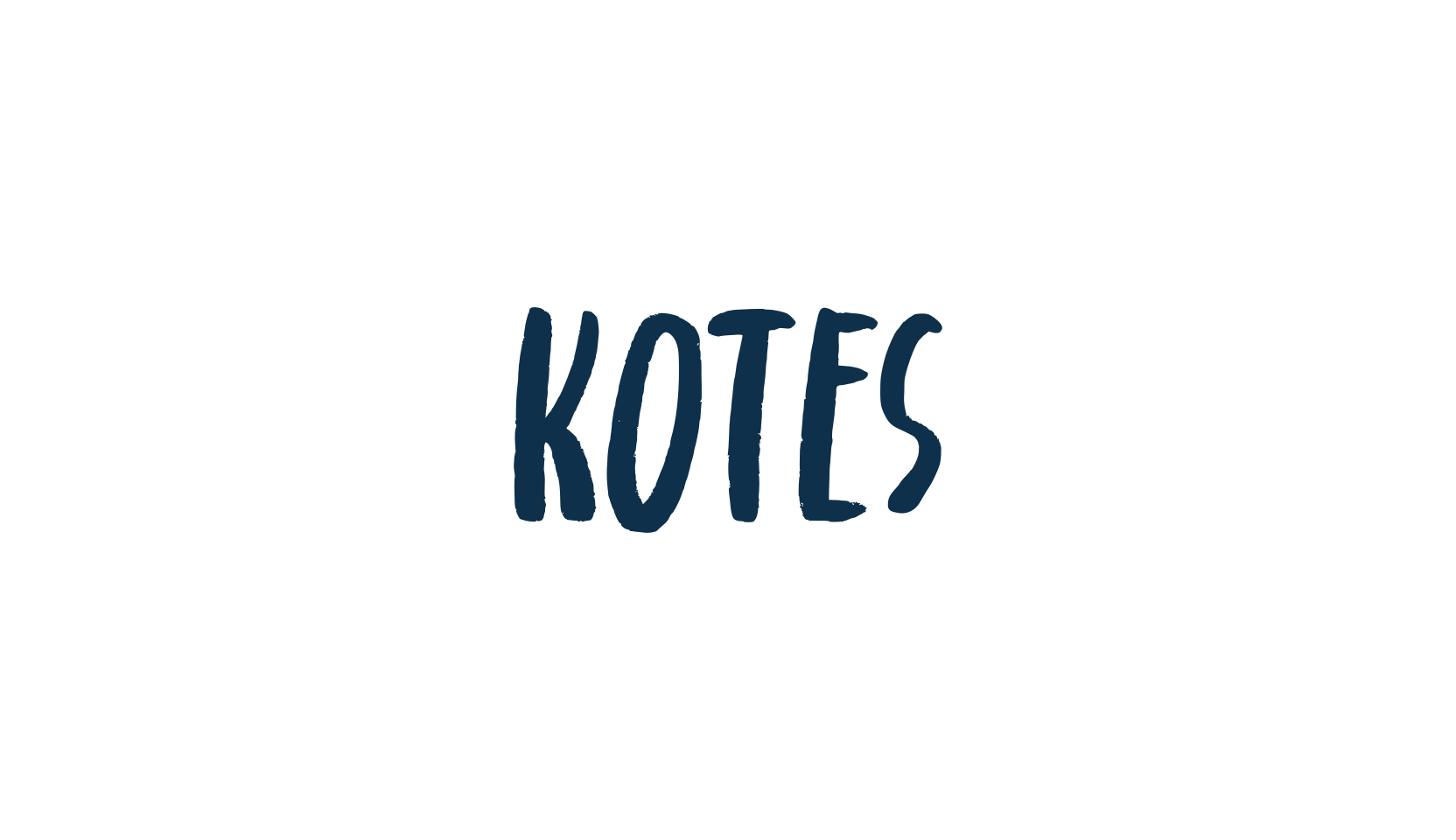 Kotes, brush font preview