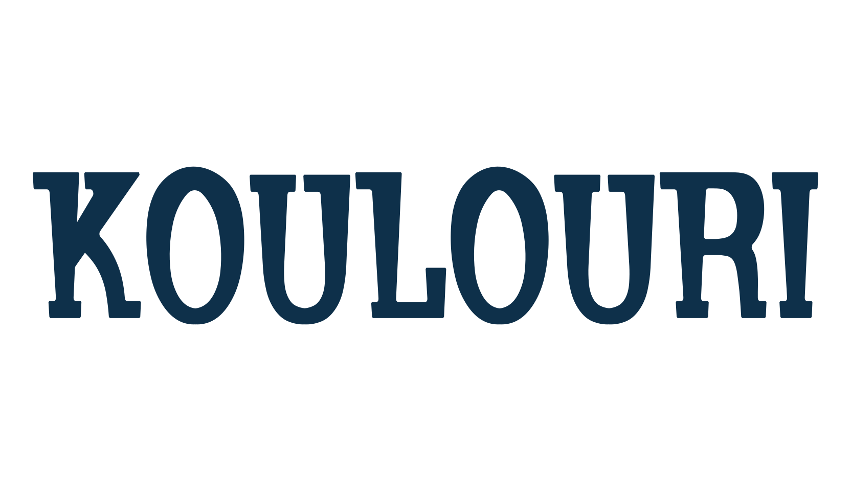 Koulouri, fancy retro decorative font preview