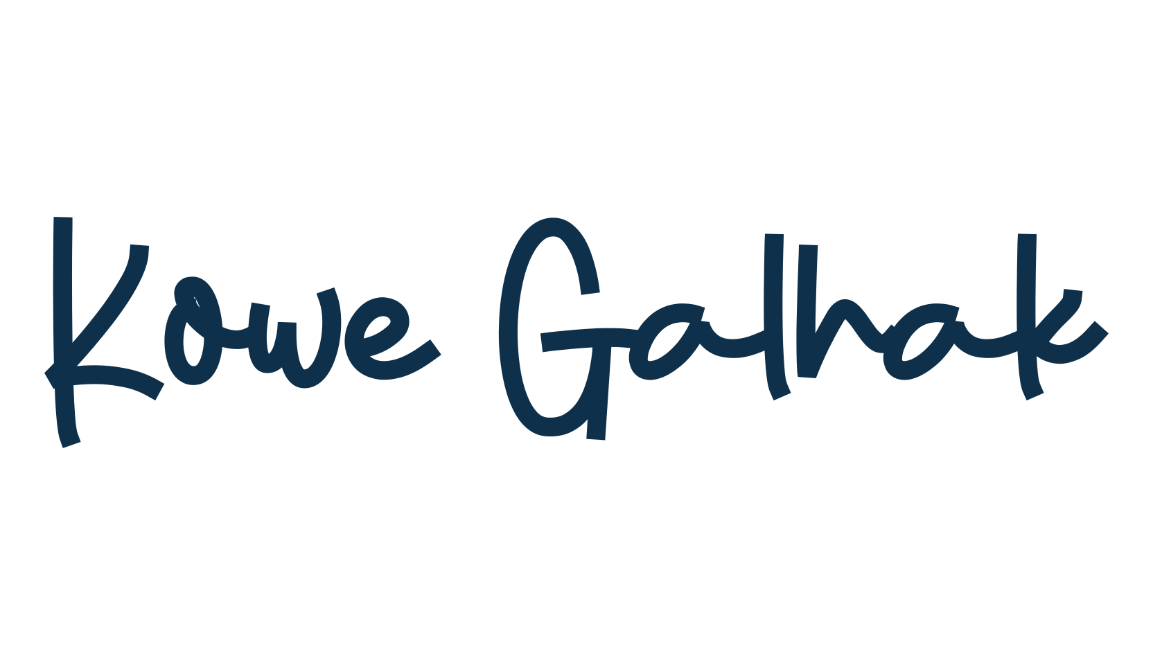 Kowe Galhak, fancy decorative font preview