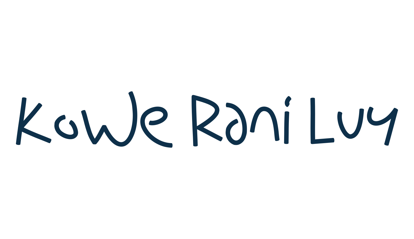 Kowe Rani Luy, cartoon font preview