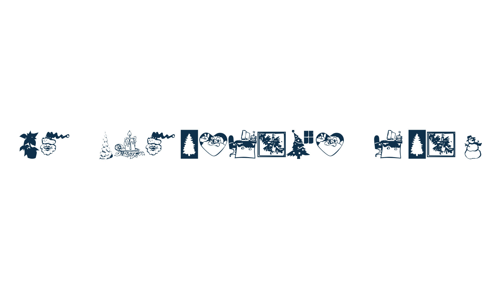 KR Christmas Time, display market font preview