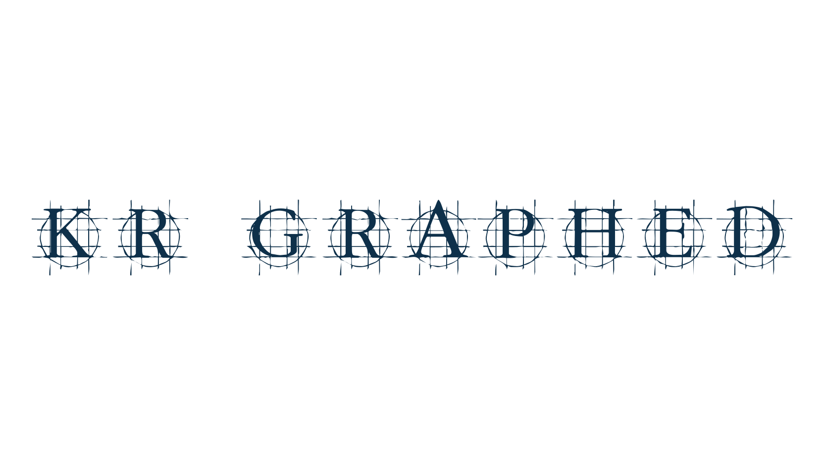 KR Graphed, grid font preview