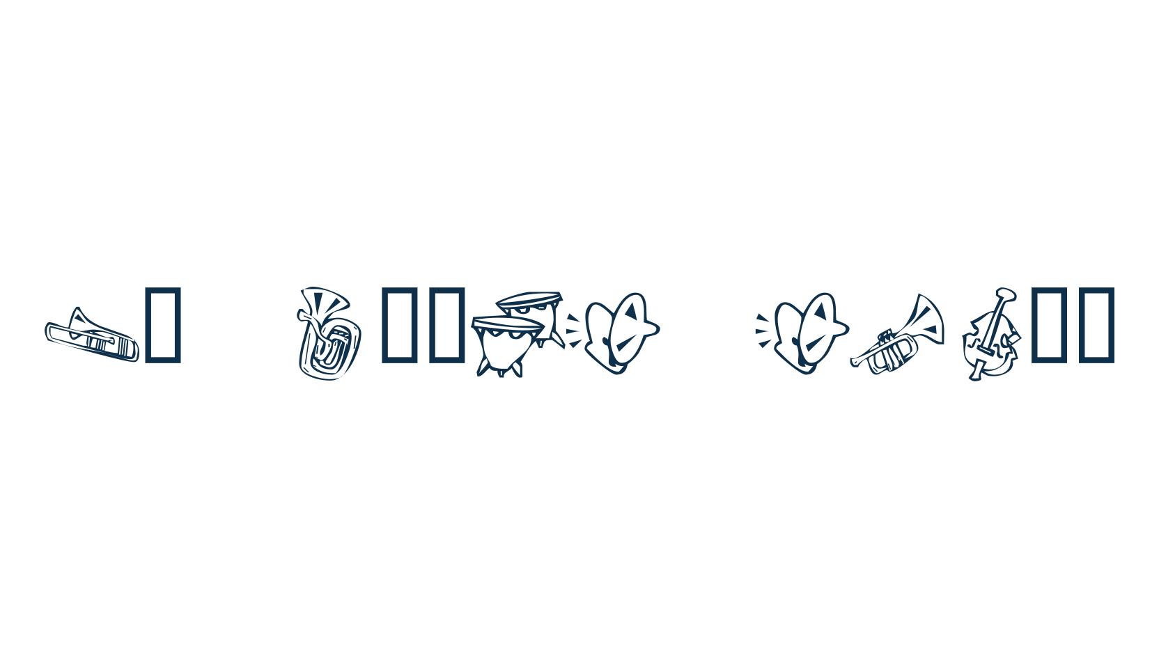 KR Music Class, fancy decorative font preview
