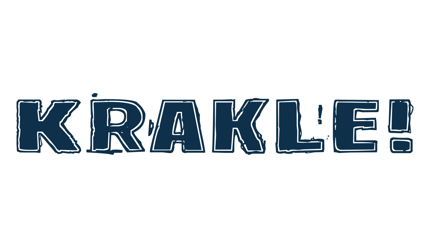 Krakle!, fancy eroded decorative font preview