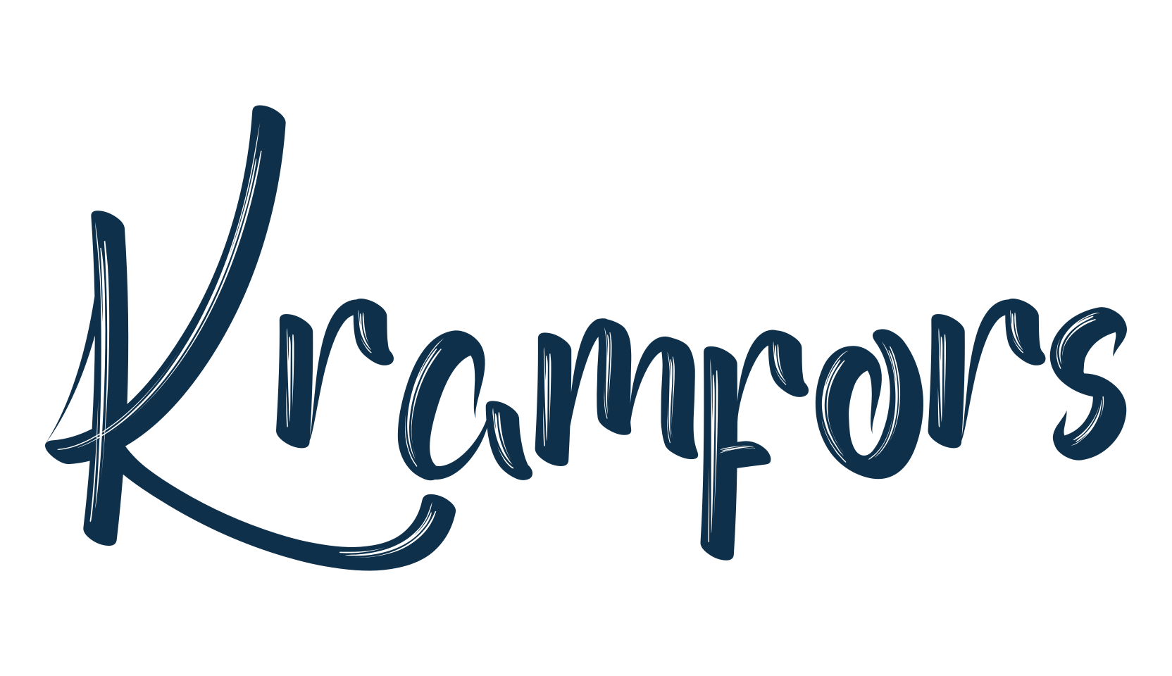 Kramfors, brush font preview