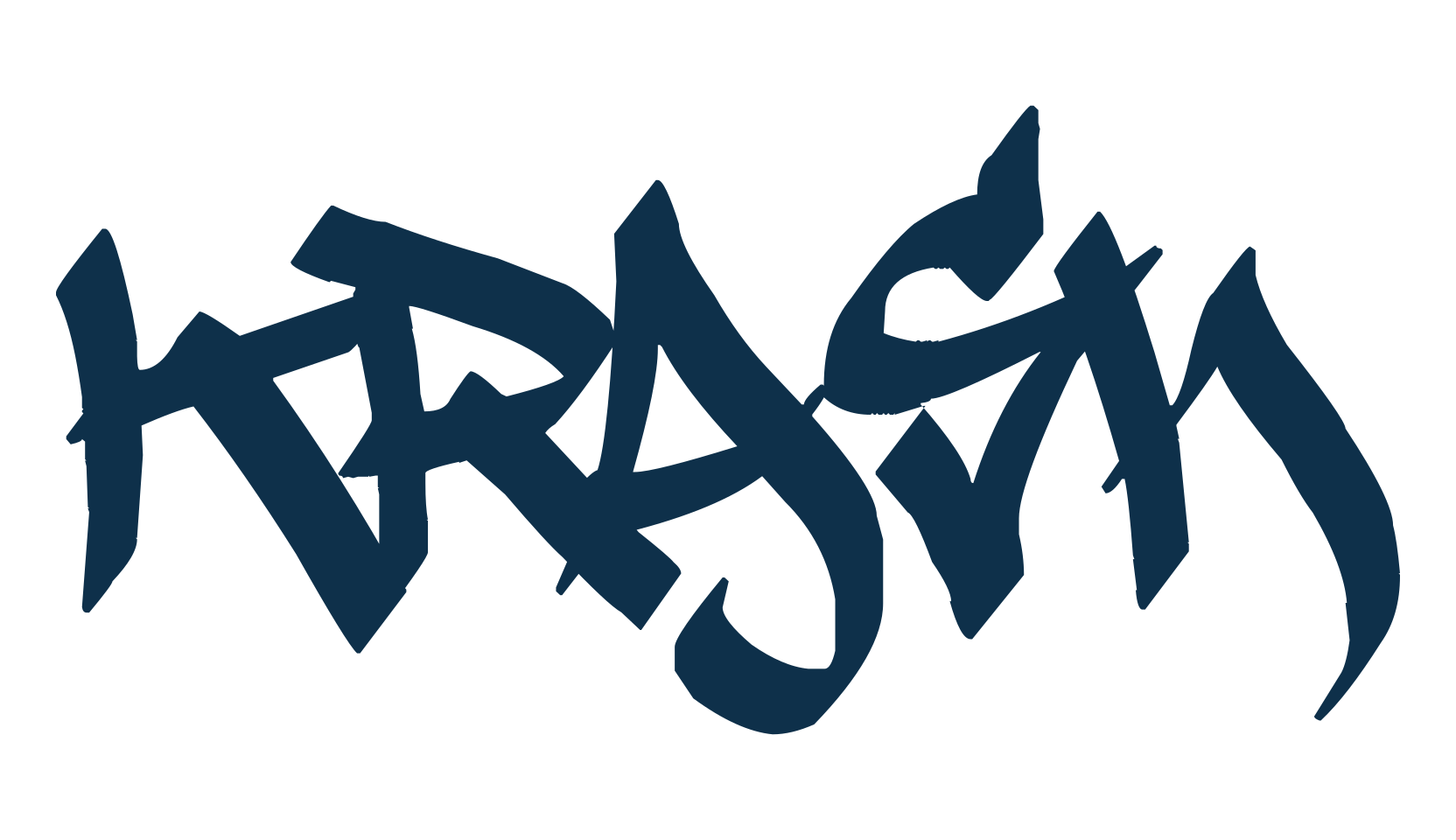 Krash, graffiti font preview