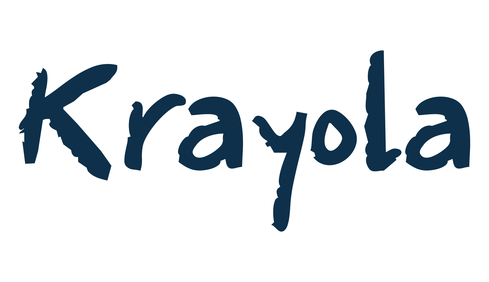 Krayola, script brush fancy decorative calligraphy font preview