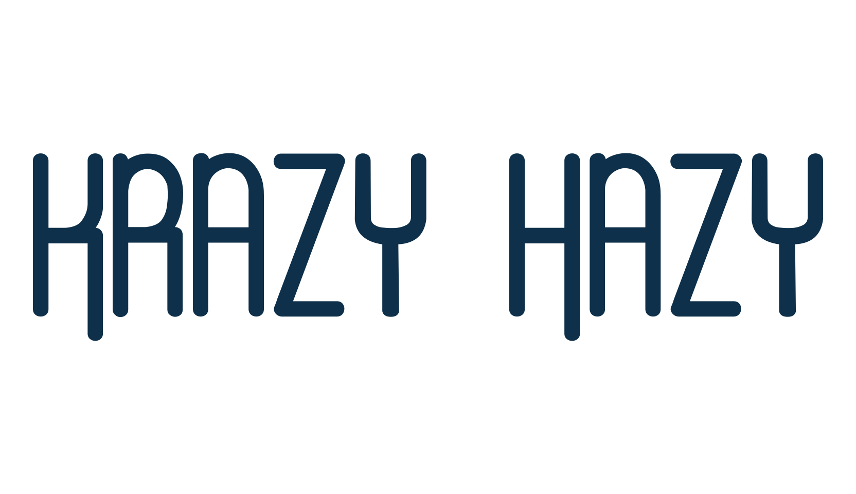 Krazy Hazy, fancy groovy decorative font preview