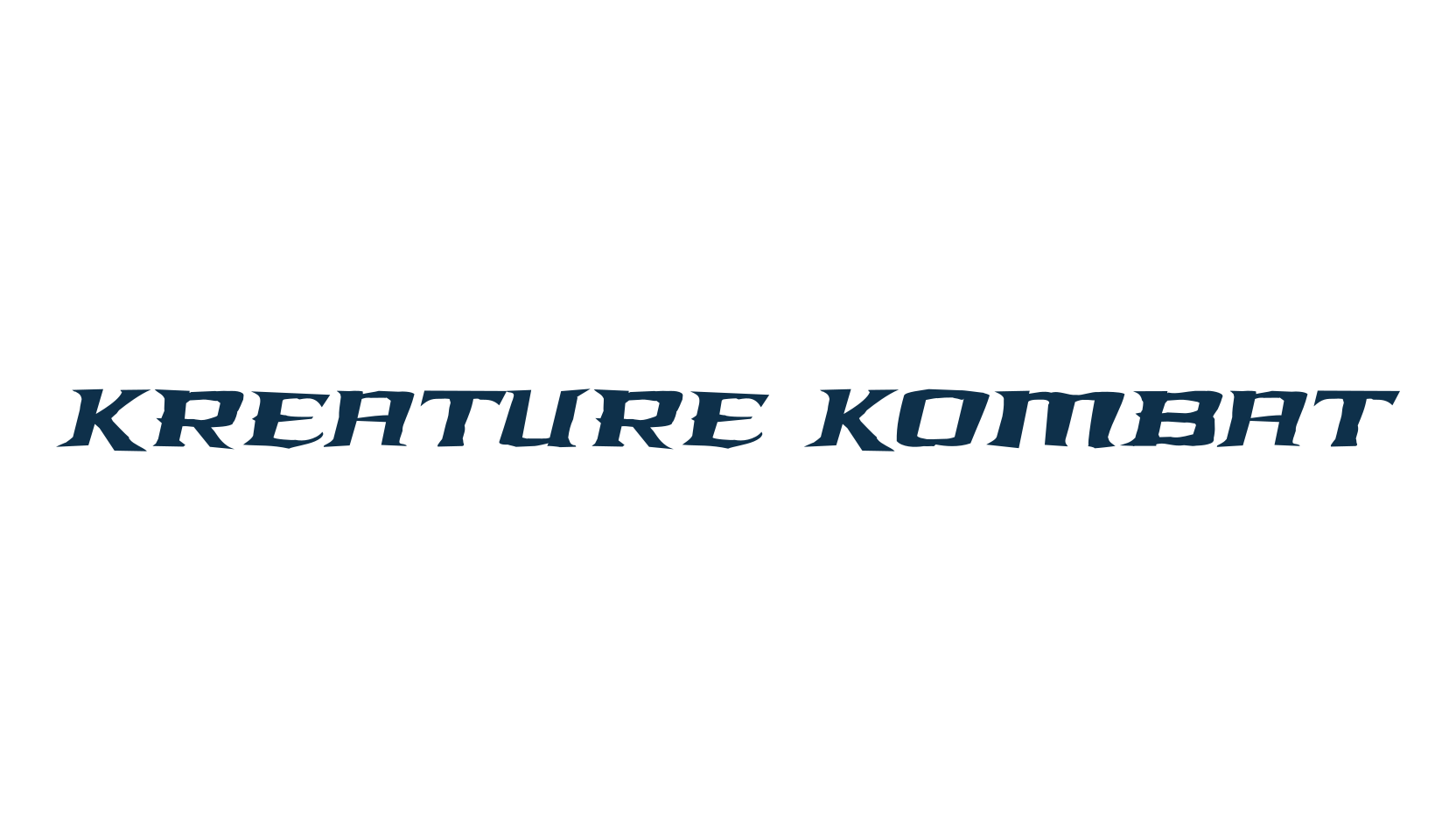 Kreature Kombat, holiday halloween fancy decorative horror font preview