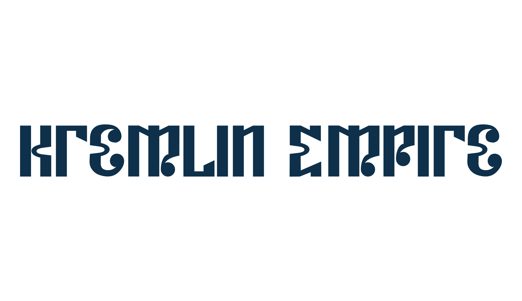 Kremlin Empire, foreign look russian font preview