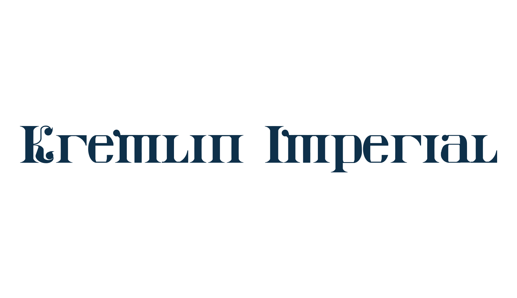 Kremlin Imperial, russian font preview