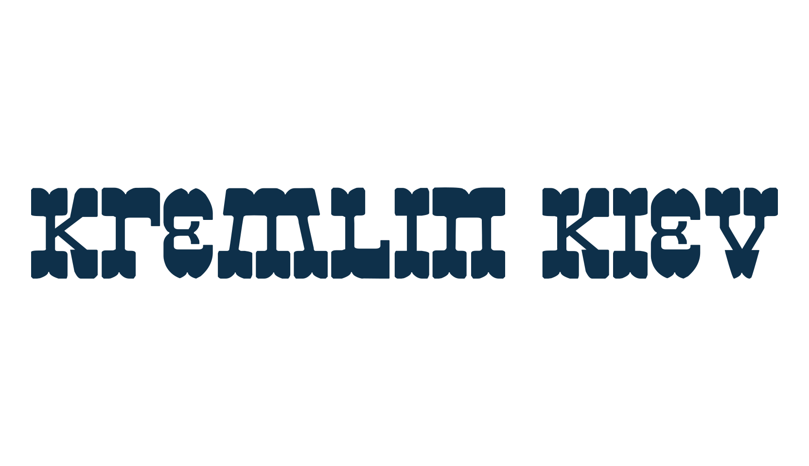 Kremlin Kiev, foreign look russian font preview