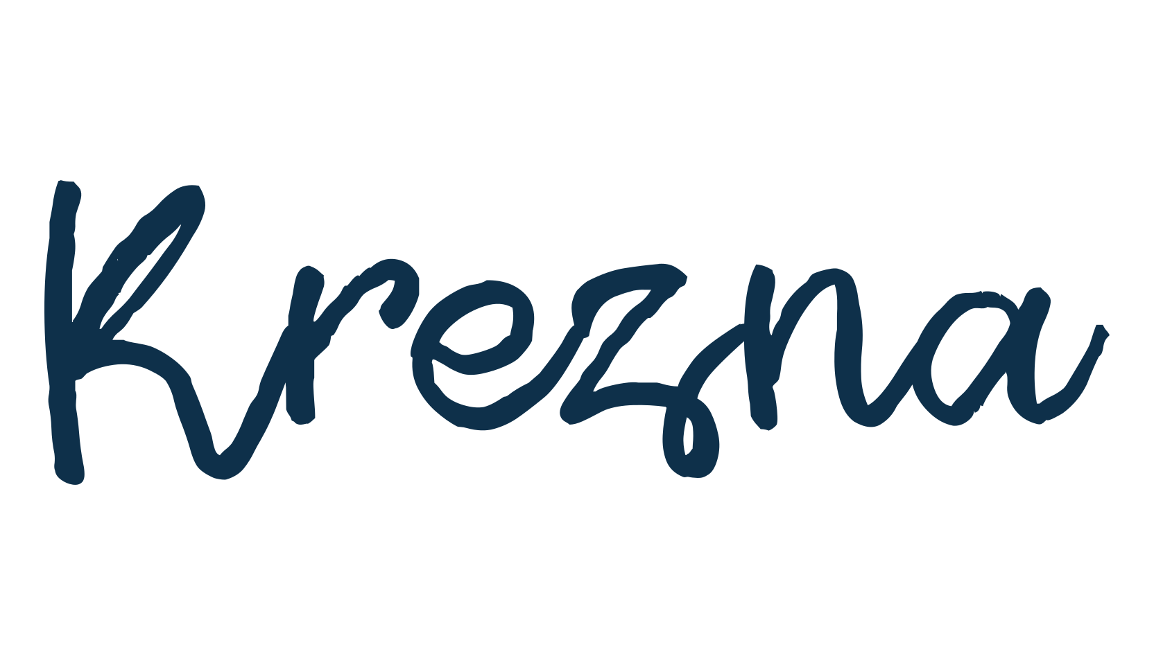 Krezna, script handwritten fancy decorative calligraphy font preview