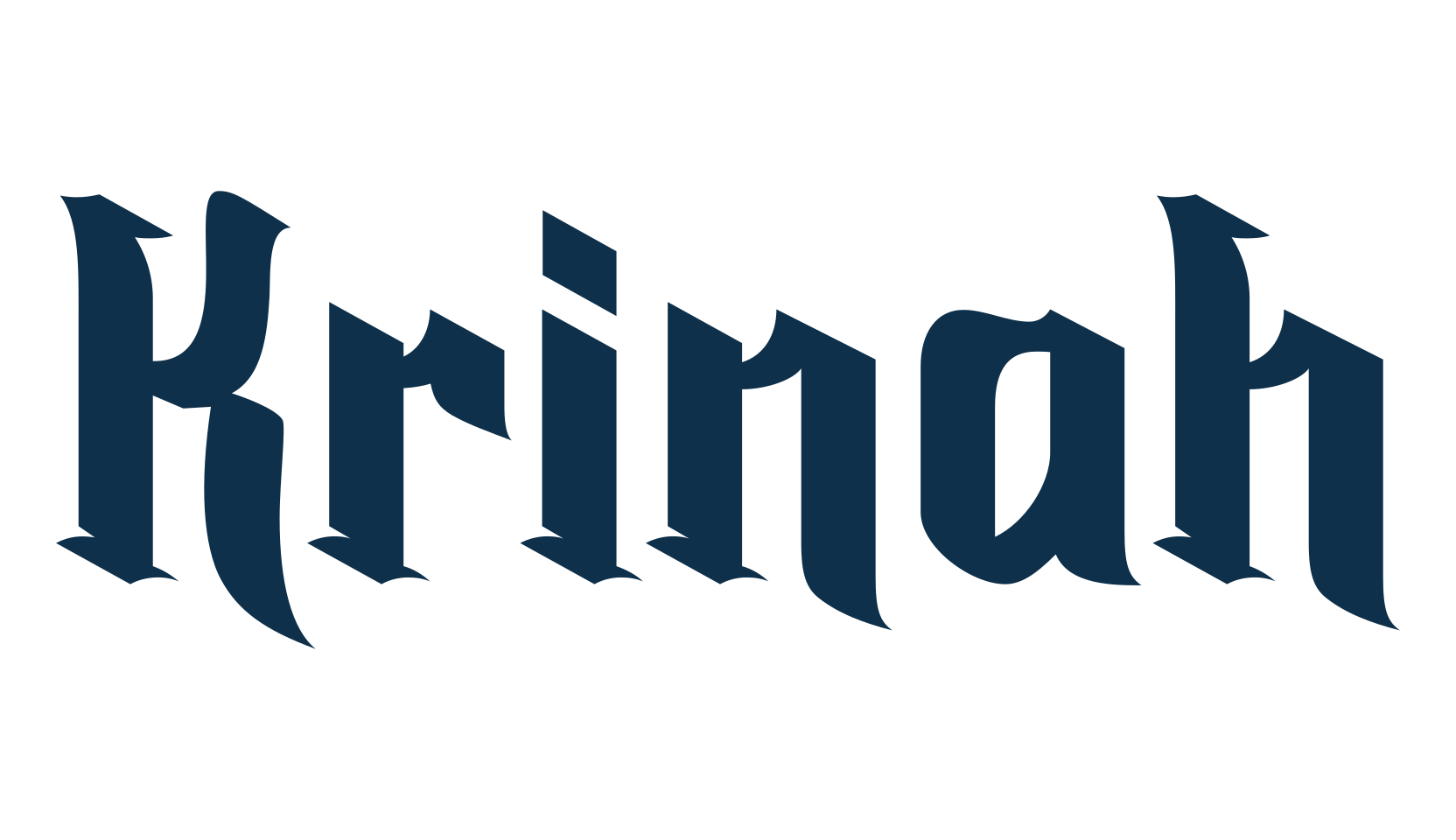 Krinah, gothic modern font preview