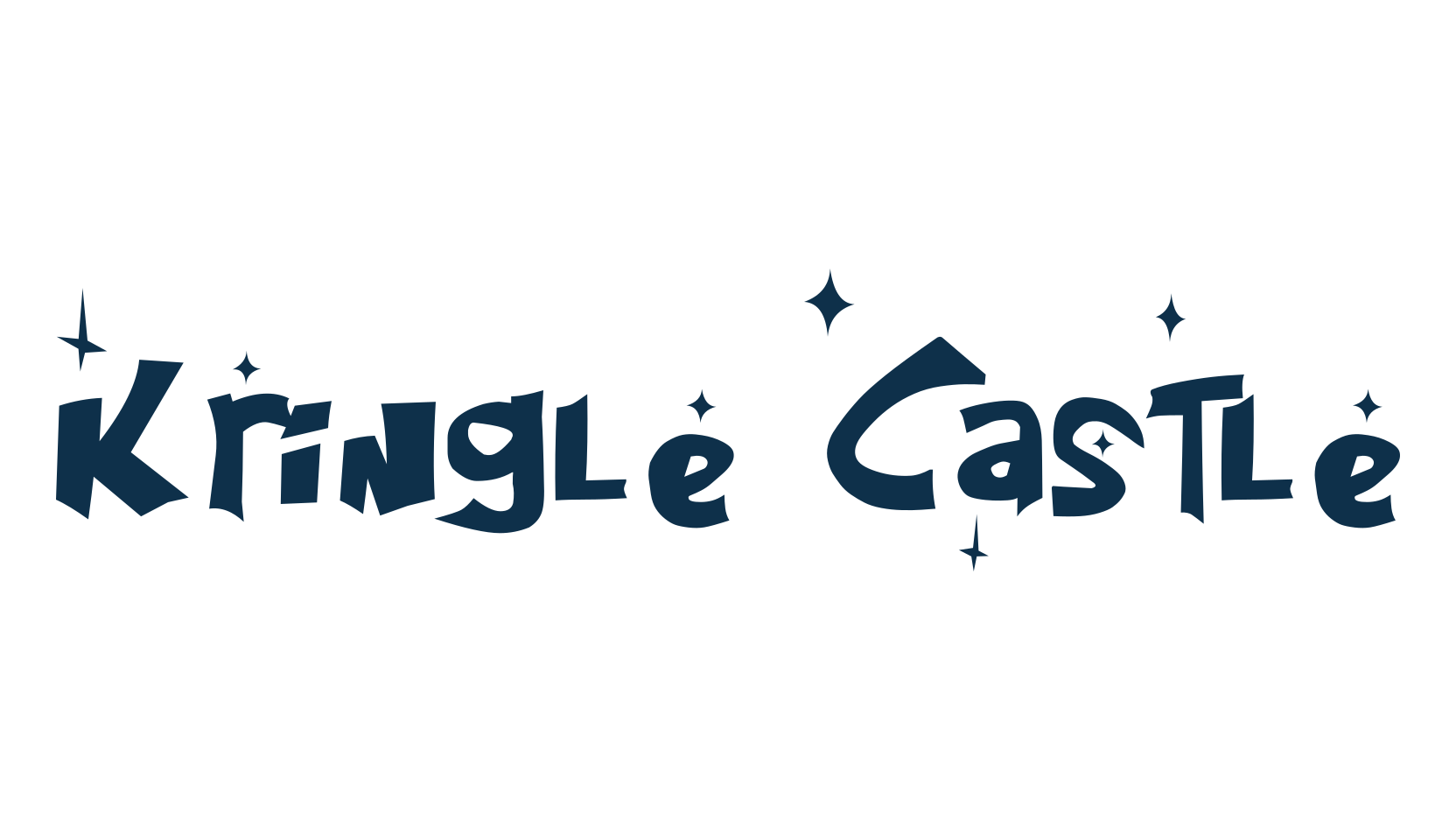 Kringle Castle, fancy cartoon decorative font preview