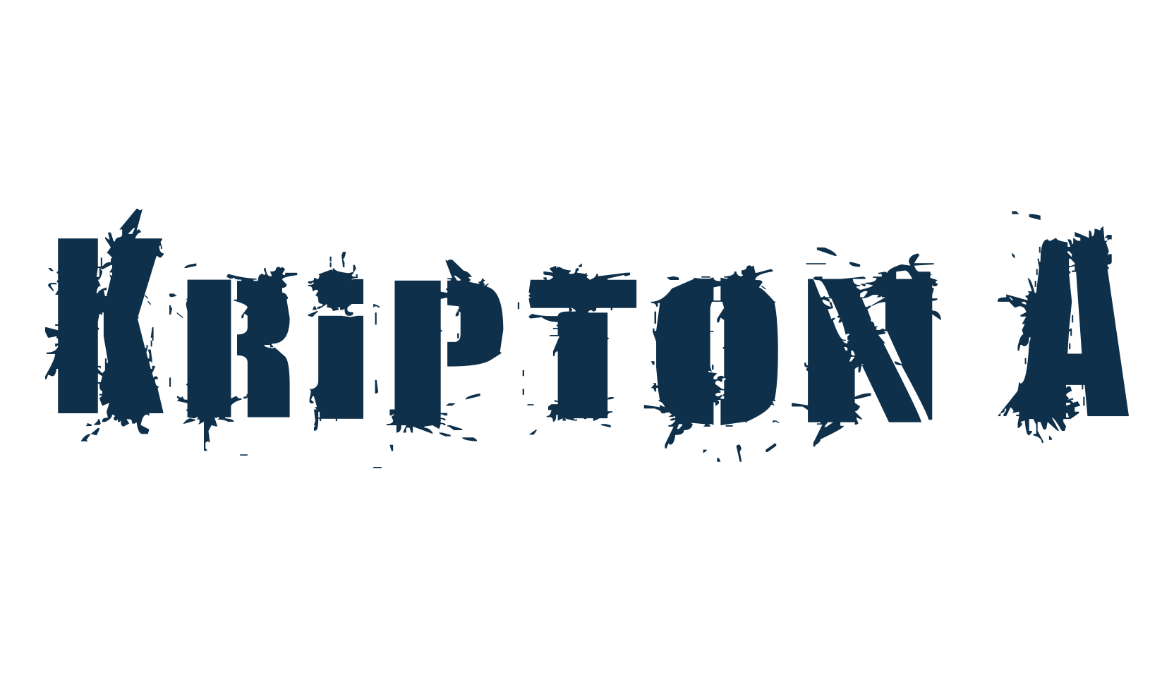 Kripton A, fancy destroy decorative font preview