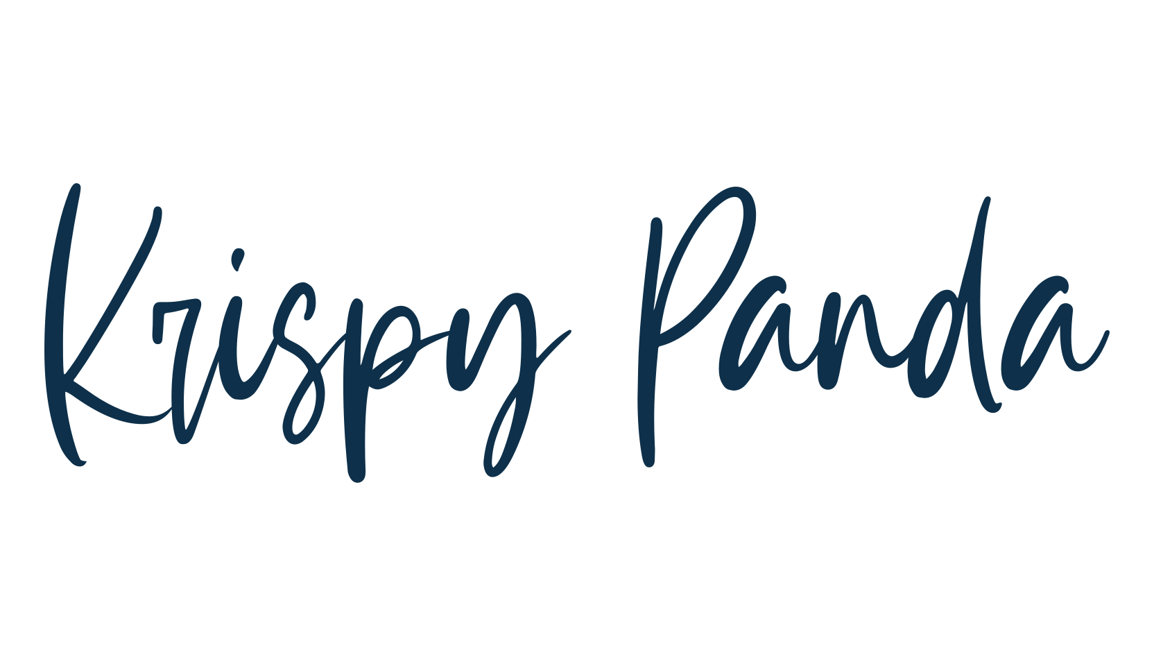 Krispy Panda, script handwritten fancy decorative calligraphy font preview