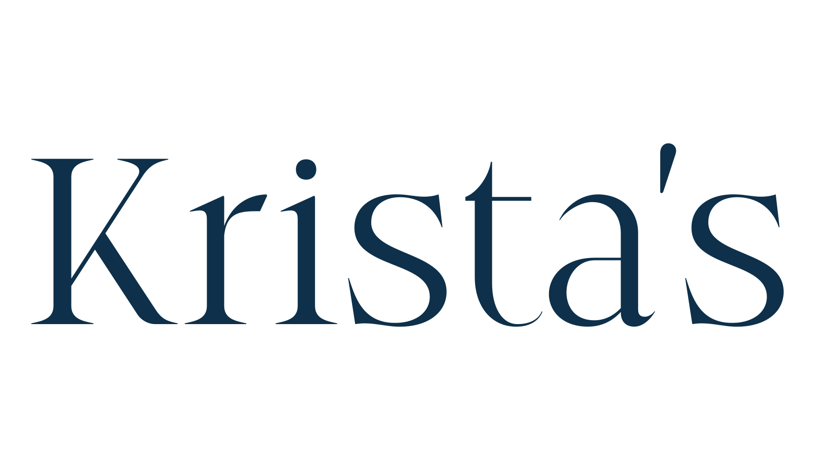 Krista's, basic serif font preview