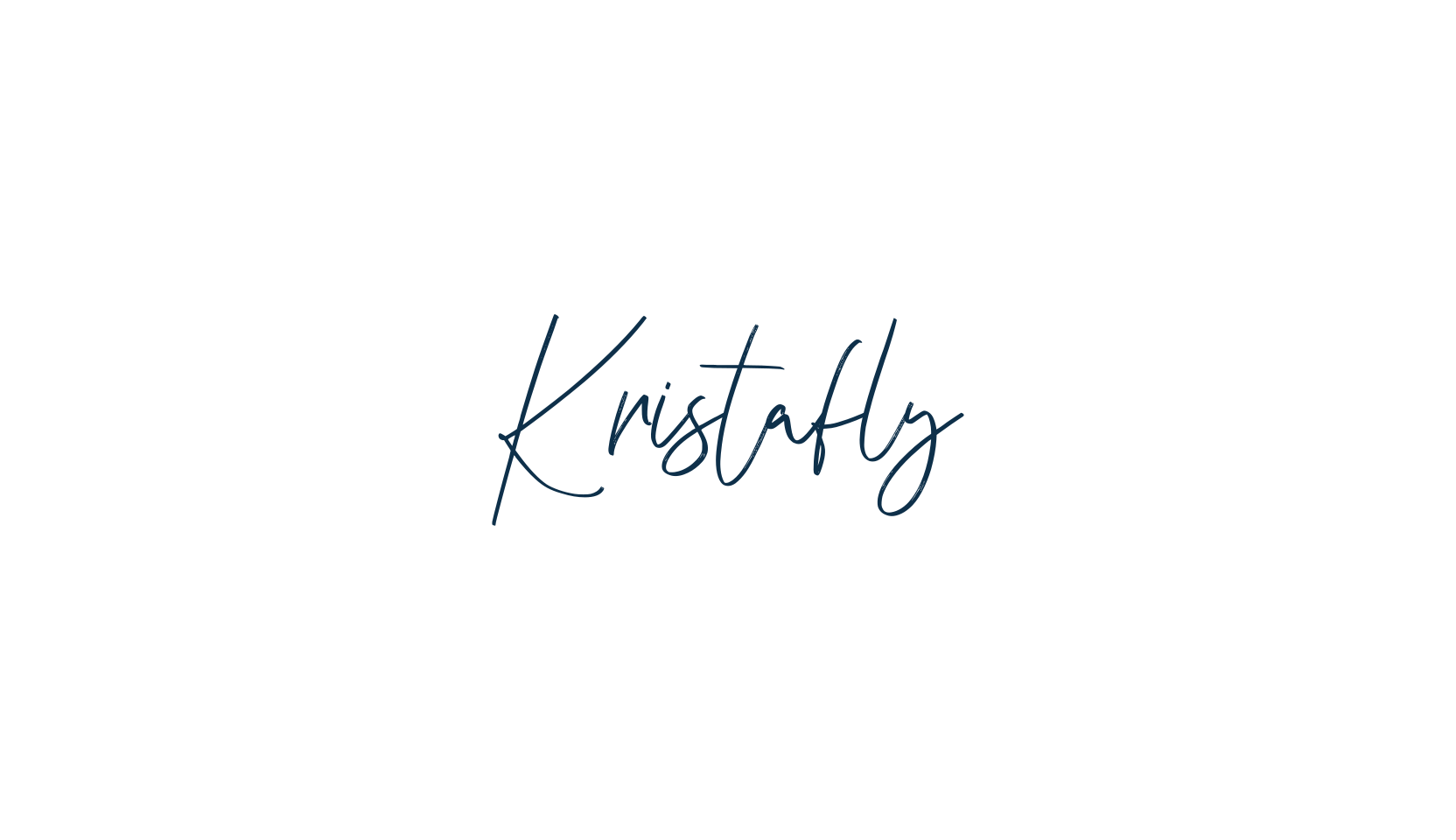 Kristafly, handwriting font preview