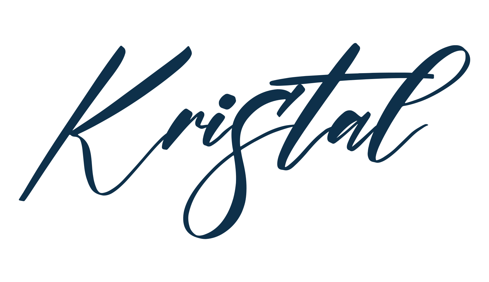 Kristal, script handwritten fancy decorative calligraphy font preview